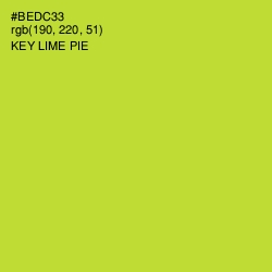 #BEDC33 - Key Lime Pie Color Image