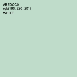 #BEDCC9 - Surf Color Image