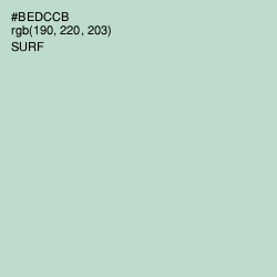 #BEDCCB - Surf Color Image