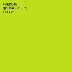 #BEDD1B - Fuego Color Image