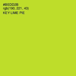 #BEDD2B - Key Lime Pie Color Image