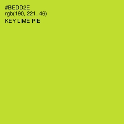 #BEDD2E - Key Lime Pie Color Image