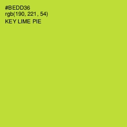 #BEDD36 - Key Lime Pie Color Image