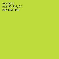 #BEDD3D - Key Lime Pie Color Image