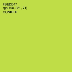 #BEDD47 - Conifer Color Image