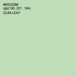 #BEDDB8 - Gum Leaf Color Image
