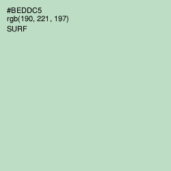 #BEDDC5 - Surf Color Image