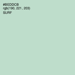 #BEDDCB - Surf Color Image