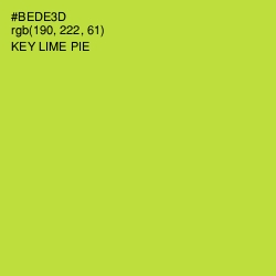 #BEDE3D - Key Lime Pie Color Image