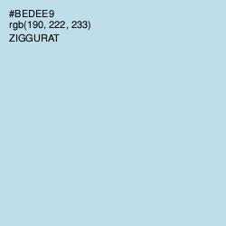 #BEDEE9 - Ziggurat Color Image