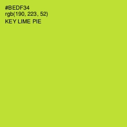 #BEDF34 - Key Lime Pie Color Image