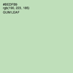 #BEDFB9 - Gum Leaf Color Image