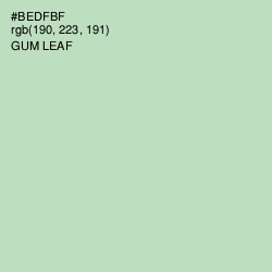 #BEDFBF - Gum Leaf Color Image