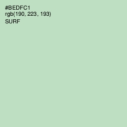 #BEDFC1 - Surf Color Image