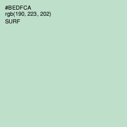 #BEDFCA - Surf Color Image