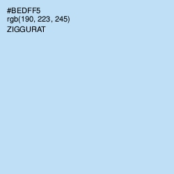 #BEDFF5 - Ziggurat Color Image