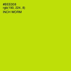 #BEE008 - Inch Worm Color Image