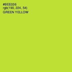 #BEE036 - Green Yellow Color Image
