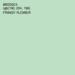 #BEE0C4 - Fringy Flower Color Image