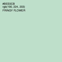 #BEE0CB - Fringy Flower Color Image