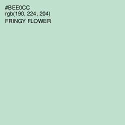 #BEE0CC - Fringy Flower Color Image