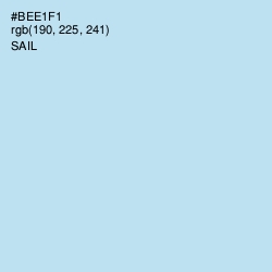 #BEE1F1 - Sail Color Image