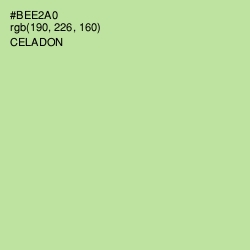 #BEE2A0 - Celadon Color Image