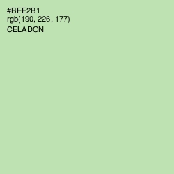 #BEE2B1 - Celadon Color Image