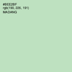 #BEE2BF - Madang Color Image