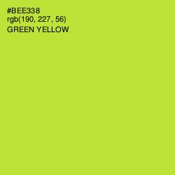 #BEE338 - Green Yellow Color Image