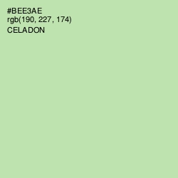 #BEE3AE - Celadon Color Image