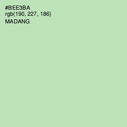 #BEE3BA - Madang Color Image