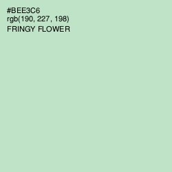#BEE3C6 - Fringy Flower Color Image