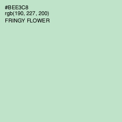 #BEE3C8 - Fringy Flower Color Image