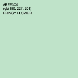 #BEE3C9 - Fringy Flower Color Image