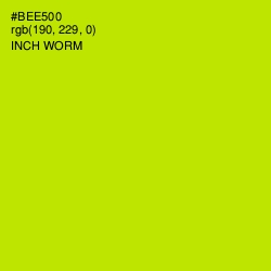 #BEE500 - Inch Worm Color Image
