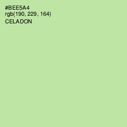 #BEE5A4 - Celadon Color Image