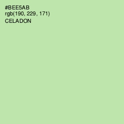 #BEE5AB - Celadon Color Image