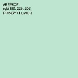 #BEE5CE - Fringy Flower Color Image