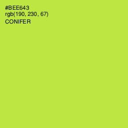 #BEE643 - Conifer Color Image