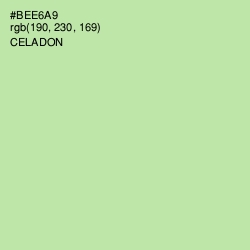 #BEE6A9 - Celadon Color Image