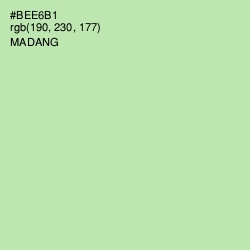 #BEE6B1 - Madang Color Image