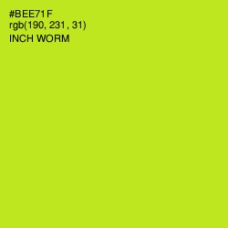 #BEE71F - Inch Worm Color Image