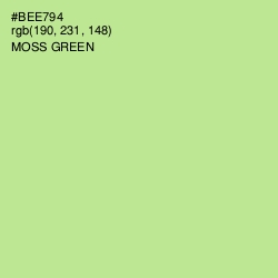 #BEE794 - Moss Green Color Image