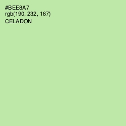 #BEE8A7 - Celadon Color Image