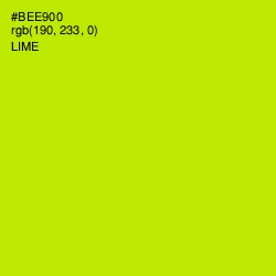 #BEE900 - Lime Color Image