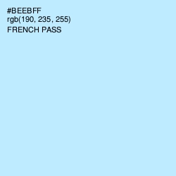 #BEEBFF - French Pass Color Image
