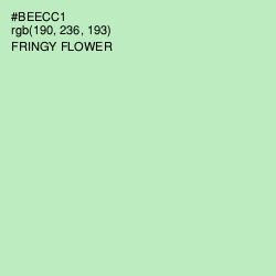 #BEECC1 - Fringy Flower Color Image