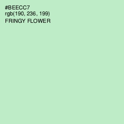 #BEECC7 - Fringy Flower Color Image