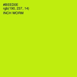 #BEED0E - Inch Worm Color Image